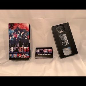 Backstreet Boys In Concert Vintage 90’s VHS + Cassette Tape